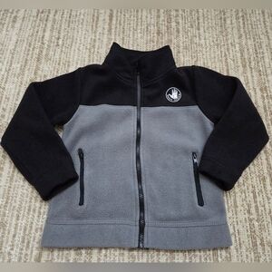 Body Glove Boys Black and Gray Fleece Zip-Up